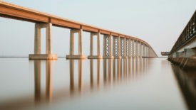 Bridge going over water