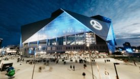 Benz stadium at night