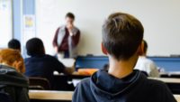 students sitting in classroom